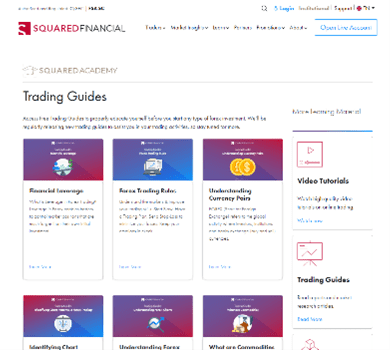 Herramientas educativas de Squared Financial